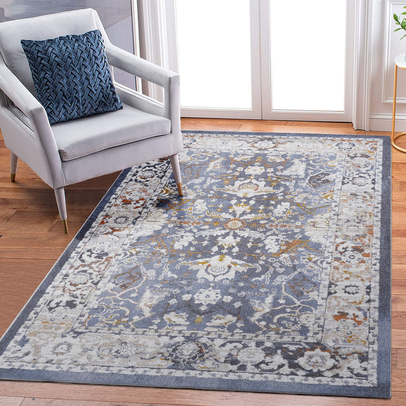 Payas - 8' X 10' Traditional Area Rug - Blue