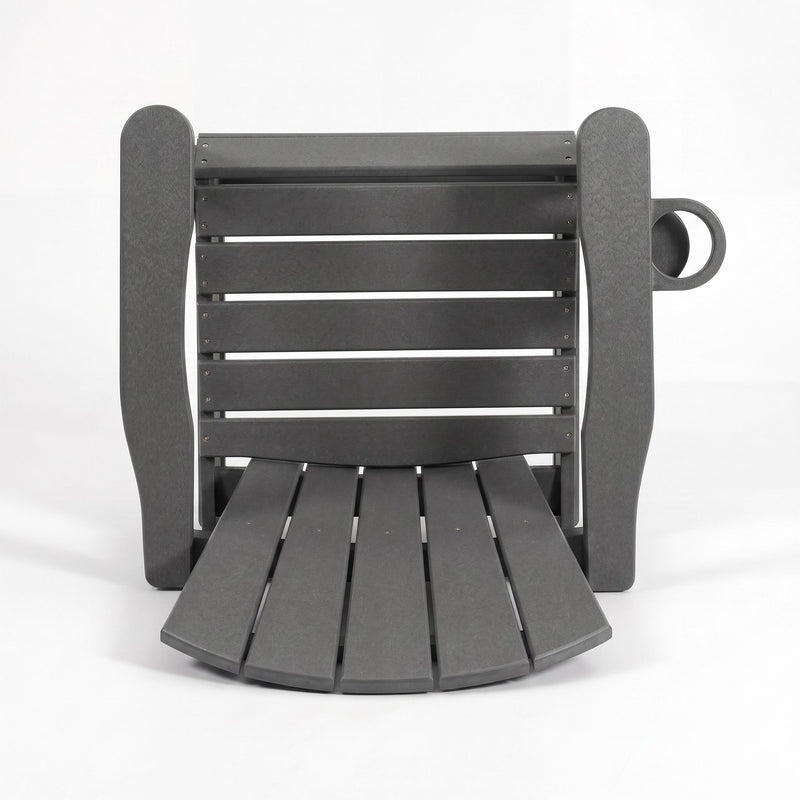 Bar Height Adirondack Chair With Cup Holder And Armrests