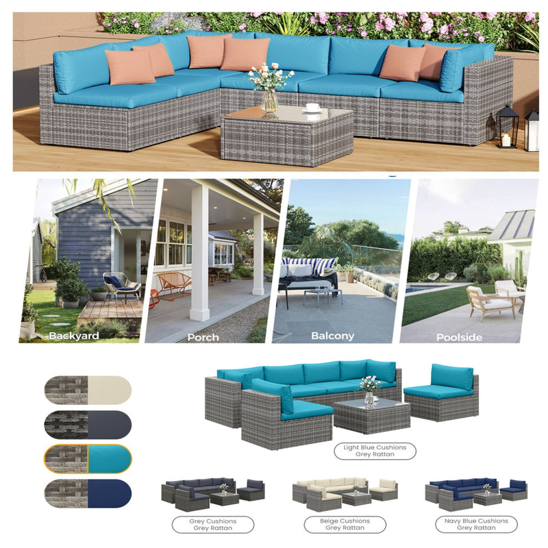 Modern Patio Set With Coffee Table