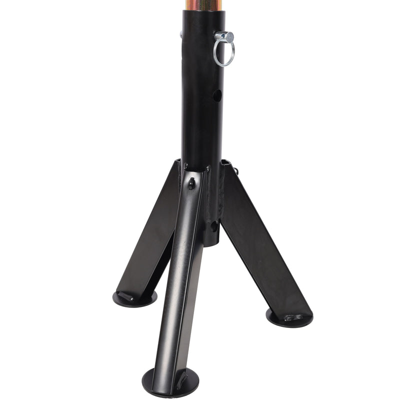 RV Adjustable Telescoping Stabilizer Jack Stand Supports Stabilizer, 16" To 30" (Set of 2) - Black