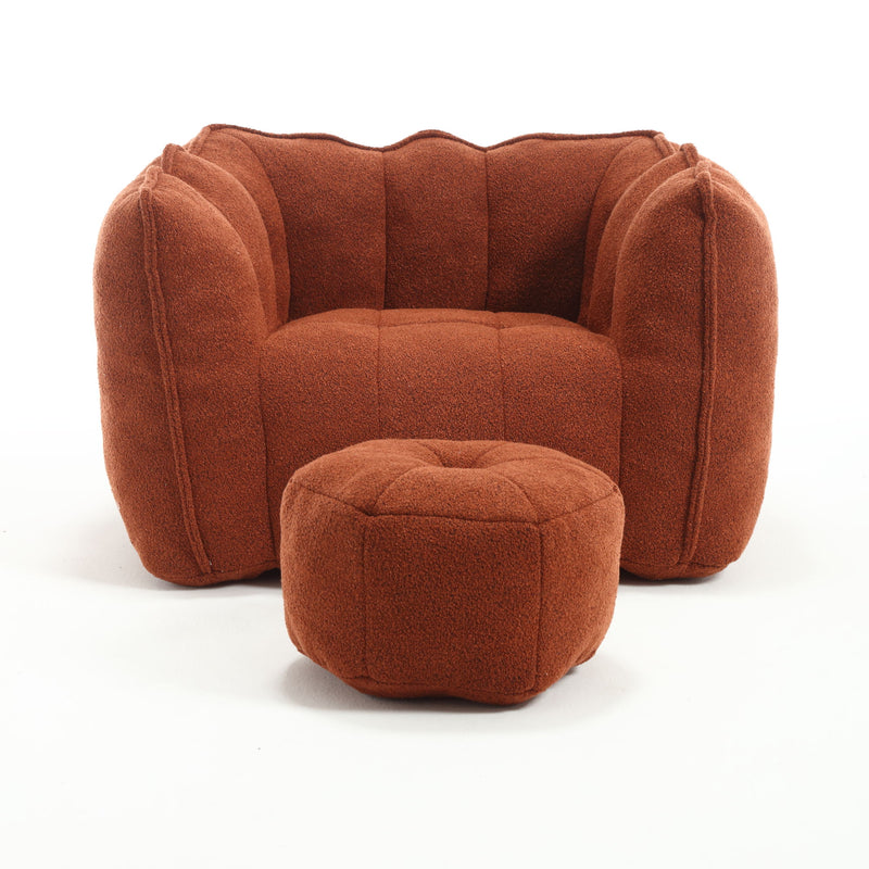 Soft Bean Bag Chair With High Resilient Foam