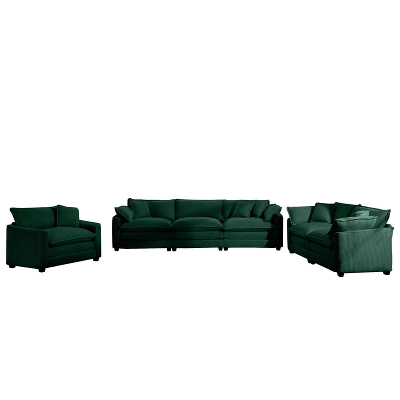 Elegant Oversized Sectional Sofa Set With Deep Seats And Flexible Layout