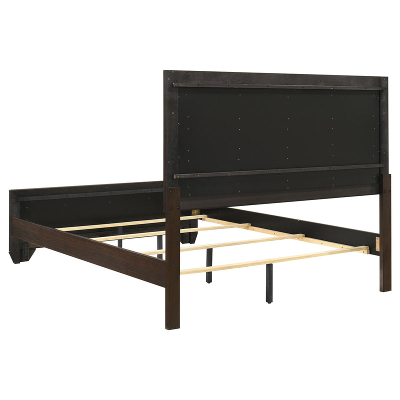 Harrison - Queen Panel Bed - Dark Brown