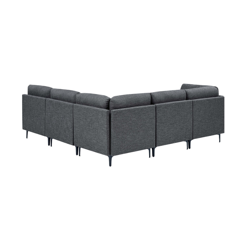 Upholstered Modular Sectional & Tall Legs