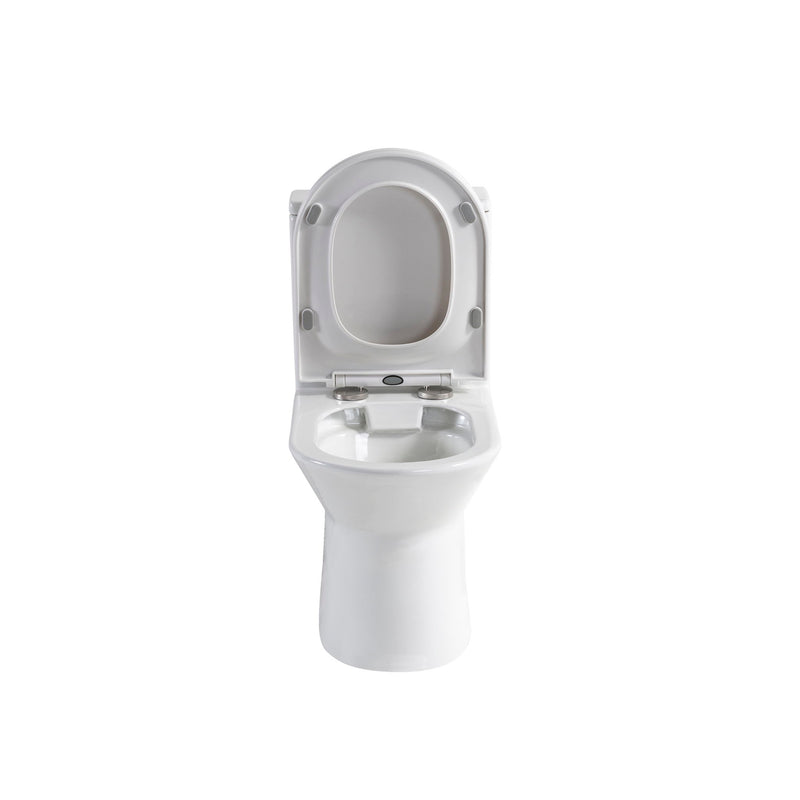 1 Piece Toilet With Dual Flush & Rimless Bowl - Glossy White