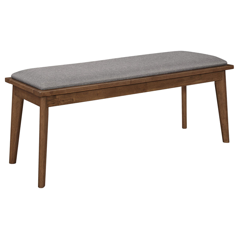 Upholstered Dining Bench - Brown