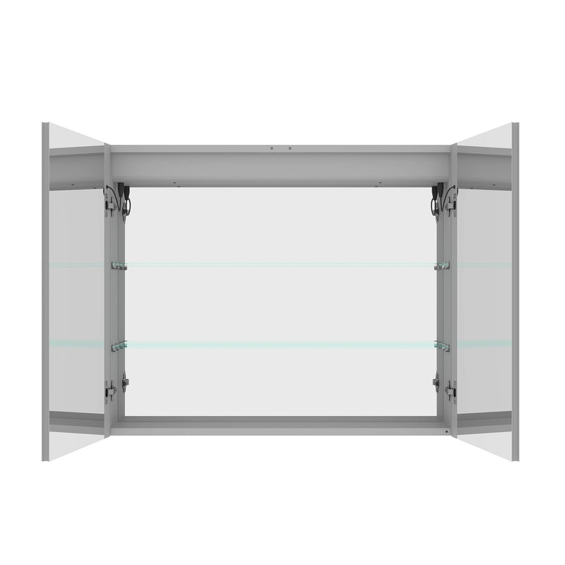 Medicine Cabinet With LED Vanity Mirror, Anti-Fog, Waterproof, Dimmable With Touch Switch