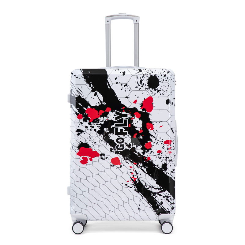 Luggage With Printed Pattern, Combination Lock