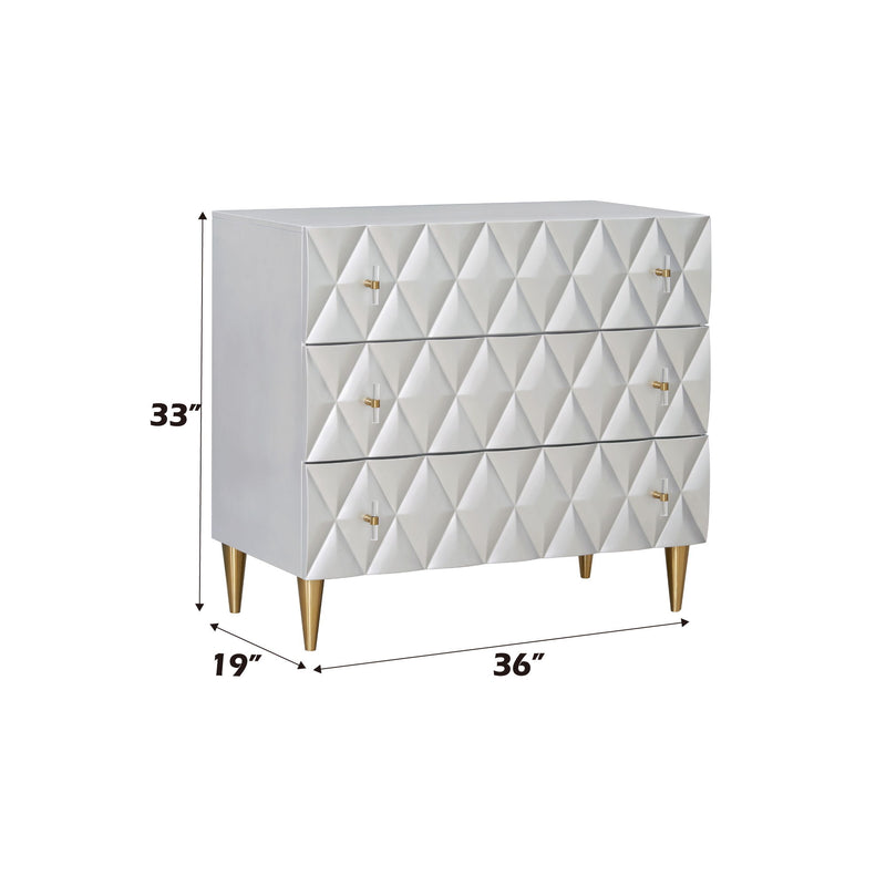 Anson - Console Cabinet - Champagne / Silver