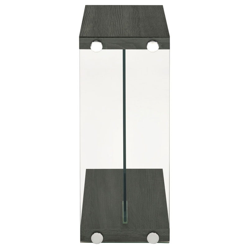 Sampson - C Shaped Side Table - Gray