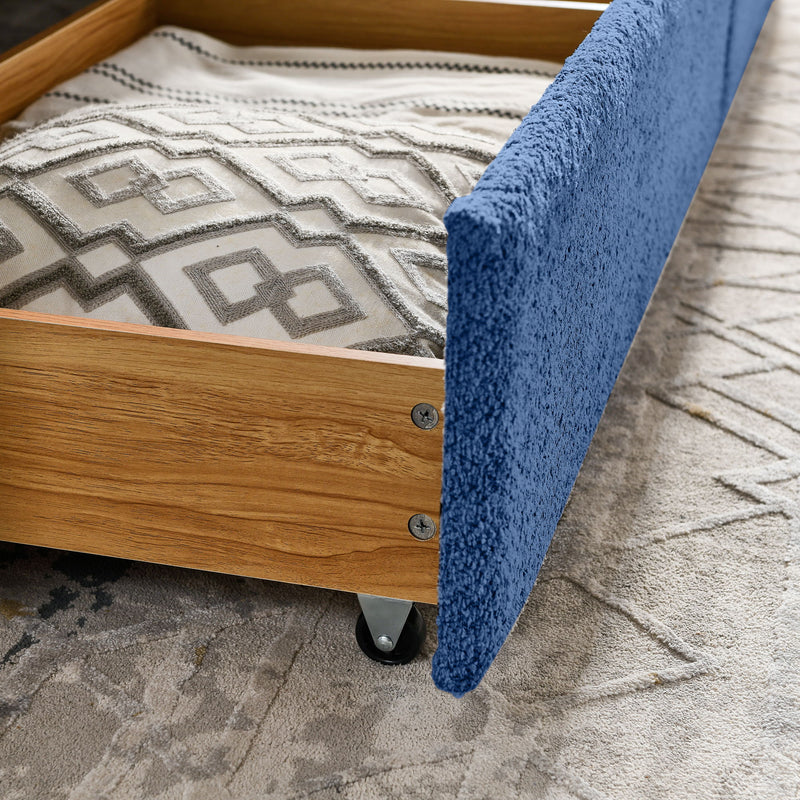 Upholstered Daybed & 2 Drawers
