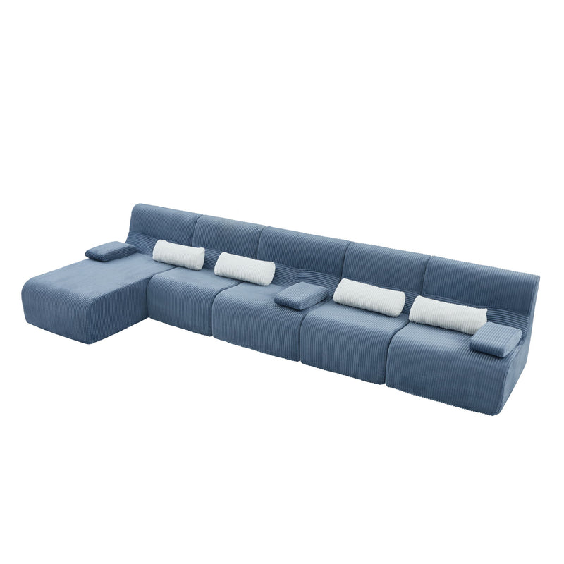 Oversized Sectional Sofa, Living Room Seating With Modular Design