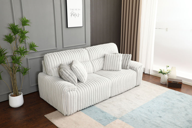 Jaya - Power Motion Sofa With Sleeper & USB Port - Light Gray