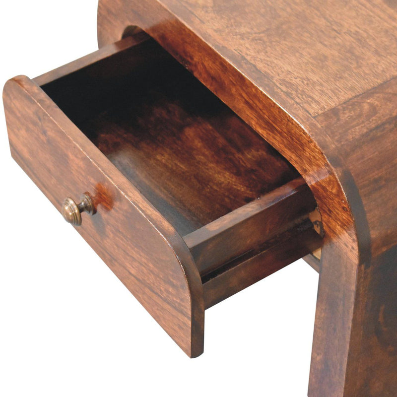 Disc Nightstand - Walnut