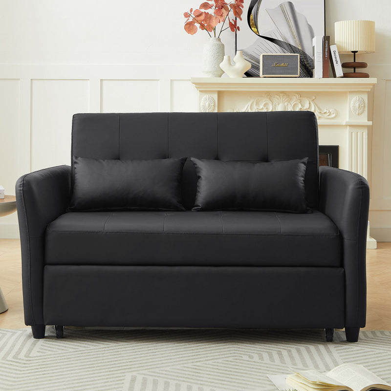 Convertible Sleeper Sofa Bed With 3 USB Ports