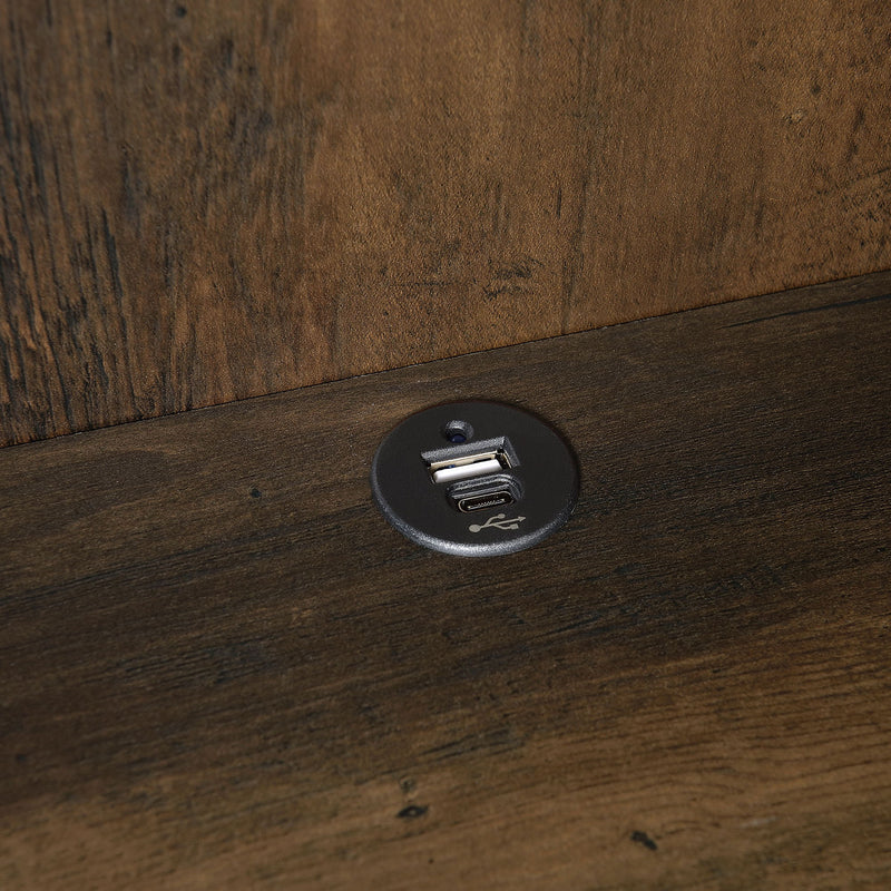 Geary - 3 Shelf Bookcase With USB Charging And Lockable Top Drawer