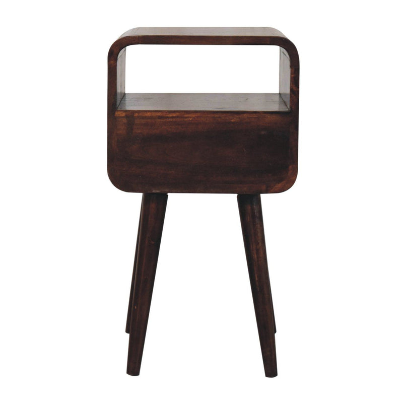 Mini Curve Open Bedside Nightstand