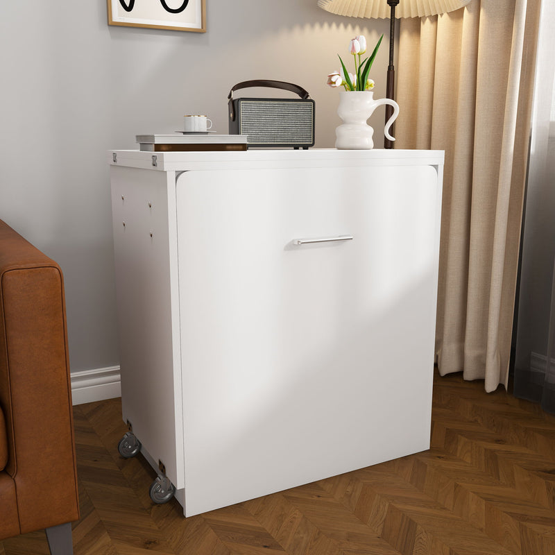 Folding Desk With Mirror And Storage Stol For Bedroom
