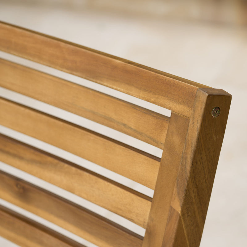 Outdoor Dining Set With Coffee Table And 2 Chairs - Teak