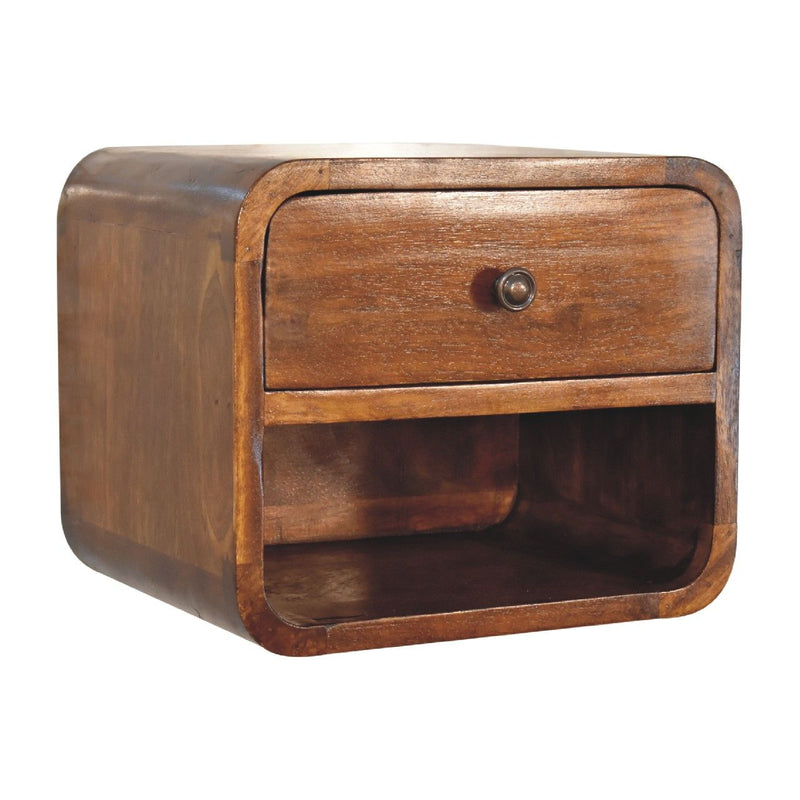Curve Upper Slot Floating Nightstand