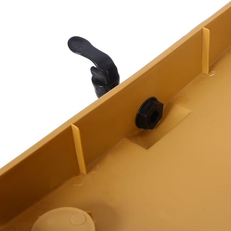 Durable 3 Tray Worm Farm Kit For Efficient Vermicomposting, 65L Capacity - Yellow / Black