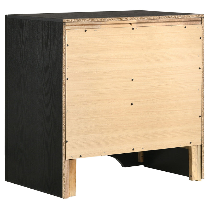 Transitional 2 Drawer Nightstand With Hidden Jewelry Tray