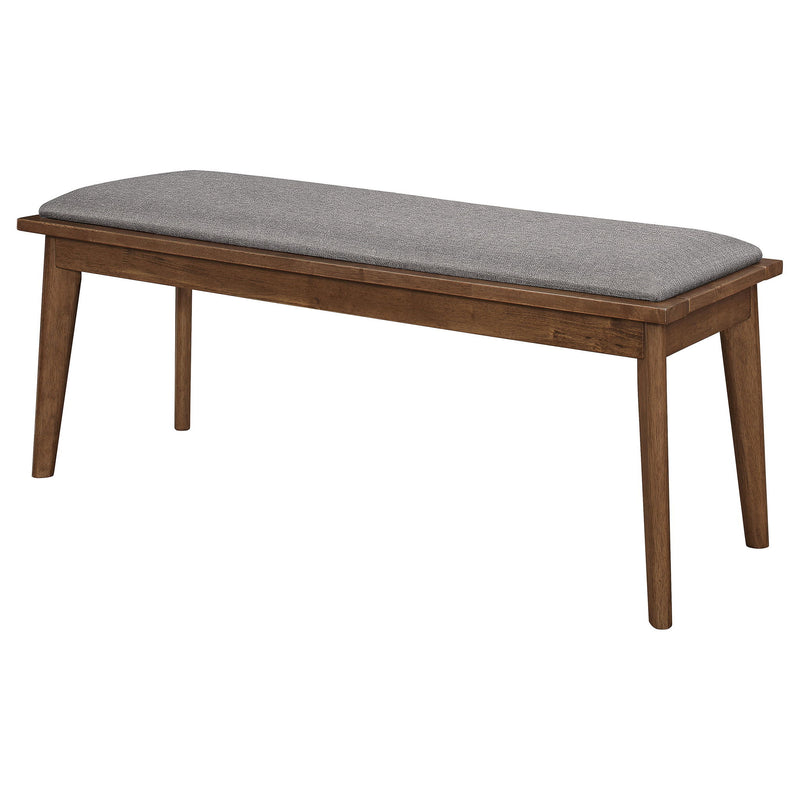 Upholstered Dining Bench - Brown