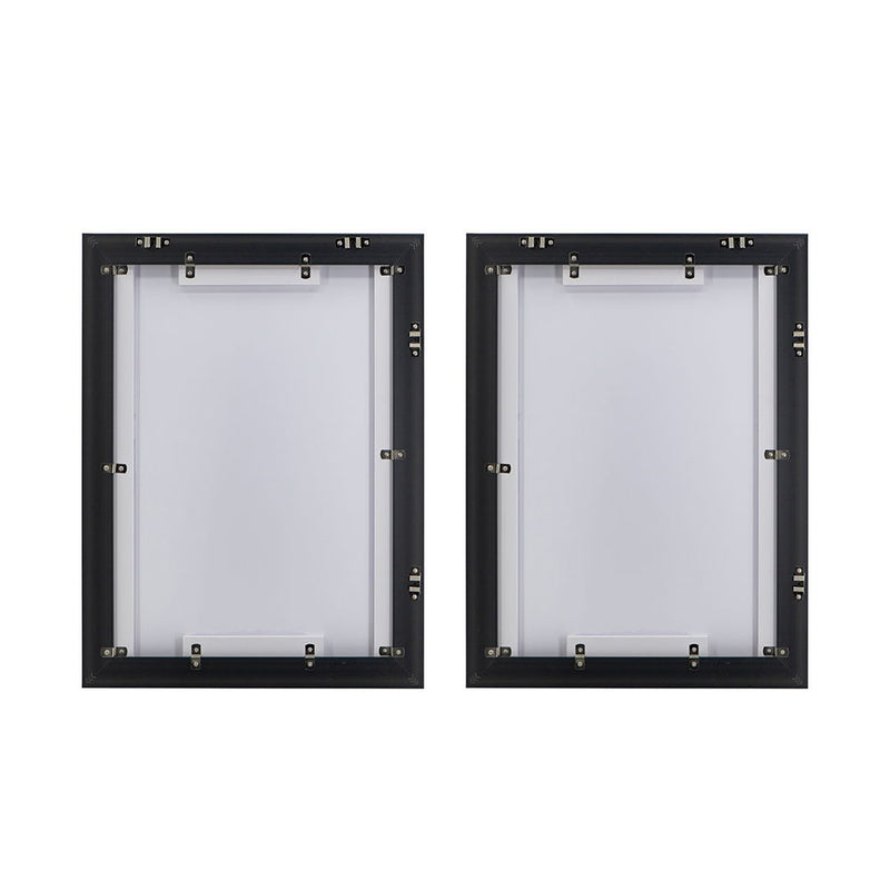 Framed Printed Acrylic Decorative Wall Art, Wall Decor For Living Room (Set of 2) - White / Green