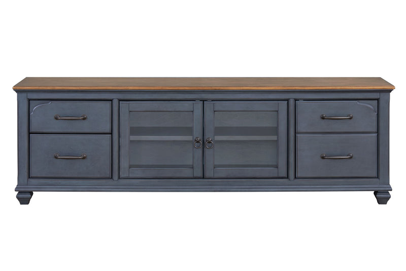 TV Stand For TVs Up To 90" - Blue