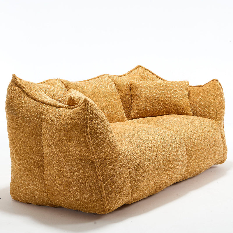 Comfortable Dual Beanbag Chair With High Resilience Foam Core For 2 People