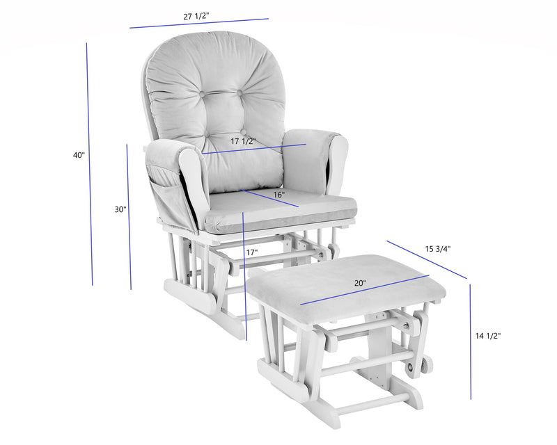 Mason - Comfortable Glider And Ottoman