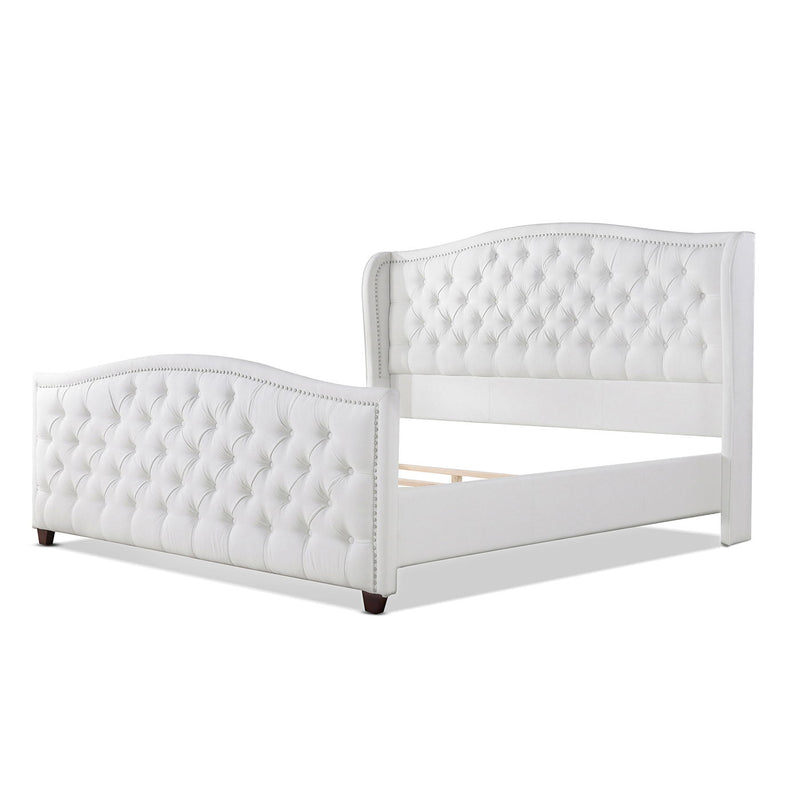 Marcella - Upholstered Shelter Headboard Bed