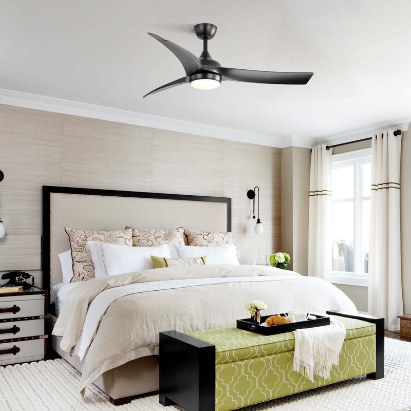 52" Ceiling Fan With 18W LED Light And Remote Control