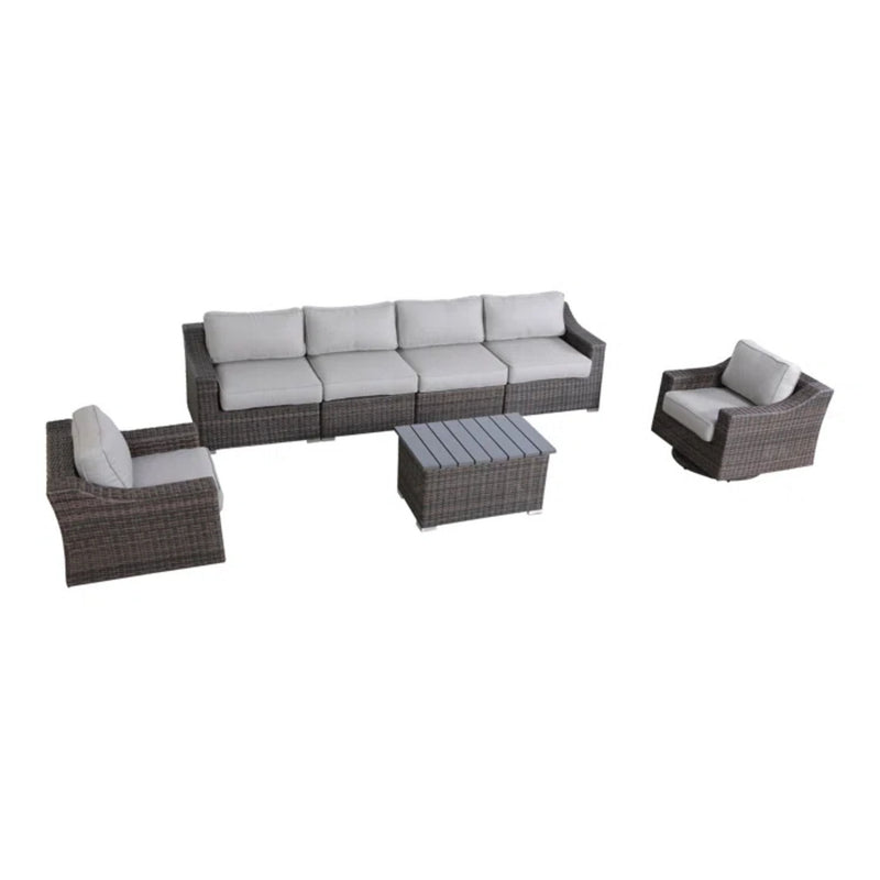 Stylish Sofa Seating Group With Cushions Perfect For Outdoor Gatherings