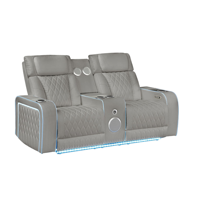 Electra - Power Reclining Set With Power Headrests, Massage And LED Lighting