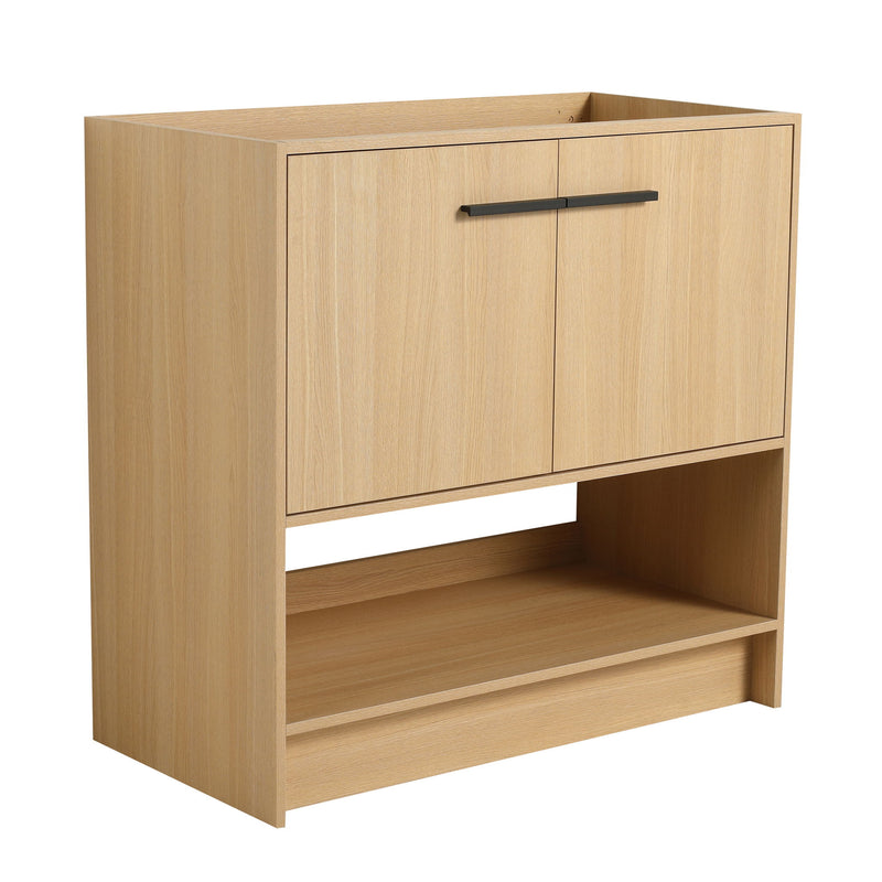 Modern Freestanding Bathroom Vanity With 2 Doors