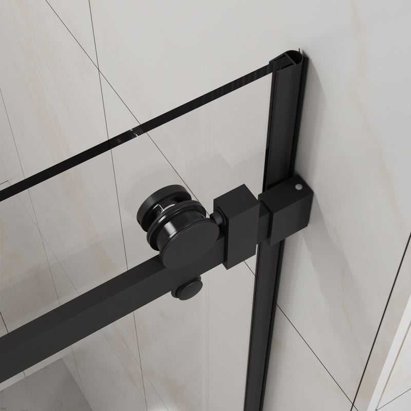 Frameless Tub Sliding Shower Door With Easy Clean Coating