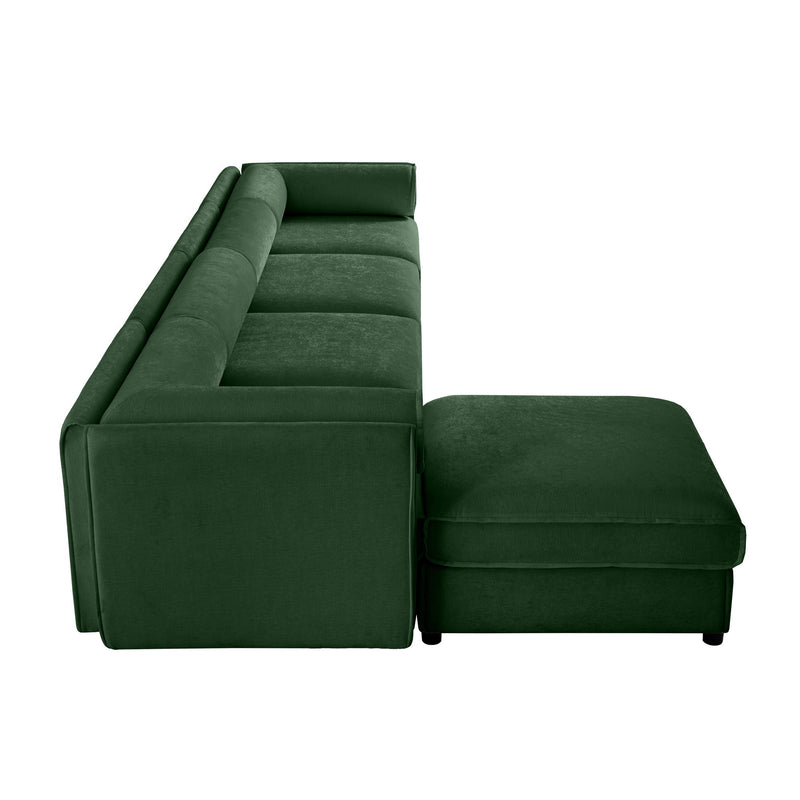 Contemporary Elegant Sofa With Storage And Ottoman