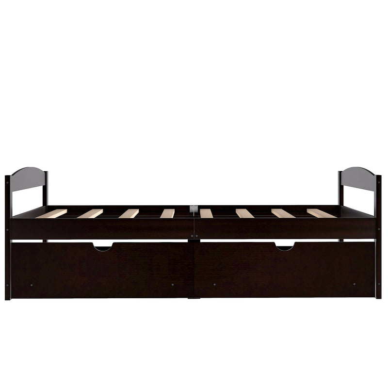 Platform Bed With 2 Drawers