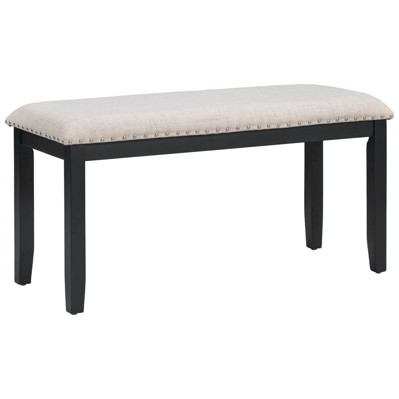 6 Piece Dining Set With V - Legs - White