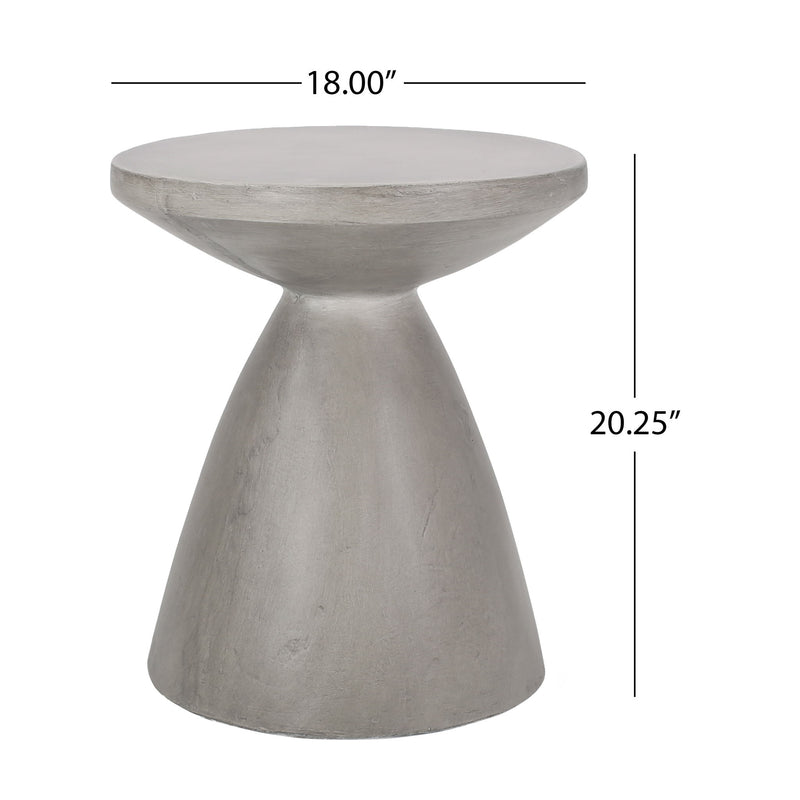 Outdoor / Indoor Lightweight Concrete Side Table