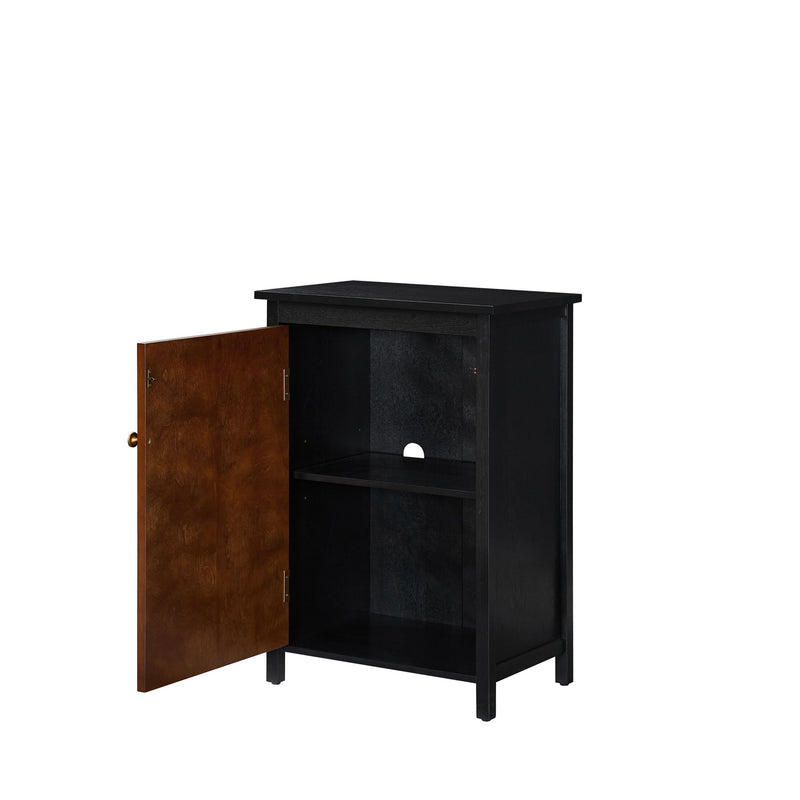 Floor Cabinet With Doors & Adjustable Shelf, Storage Cabinet For Entryway