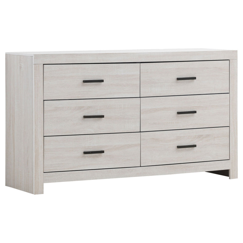 Geary - 4 Piece King Panel Bedroom Set With 2 Nightstands And Dresser - White