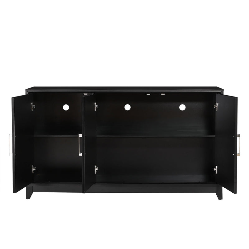 TV Stand, Media Console Cabinet With 2 Spacious Storage Space