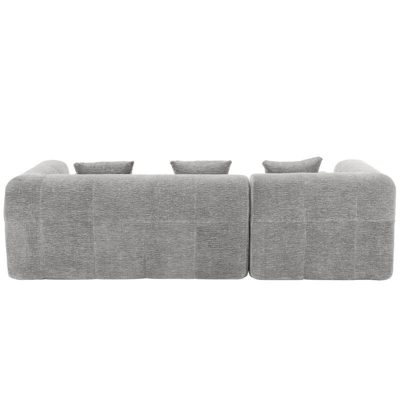 Sectional Free Combined Sofa With 2 Side Pockets