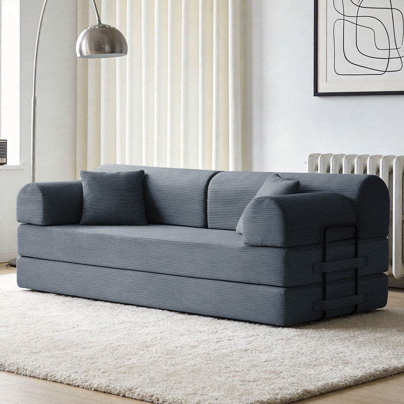 Convertible Sleeper Sofa Bed, Floor Lounge Couch For Living Room