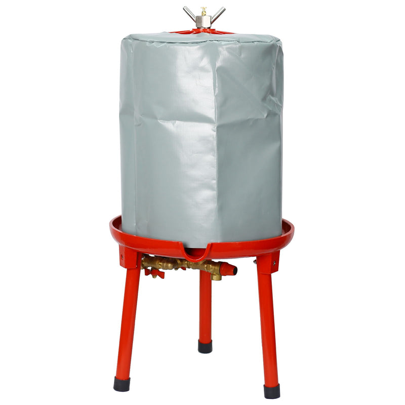 Hydraulic Fruit Wine Press With Apple Crusher, Water-Powered Cider Wine Press - Green
