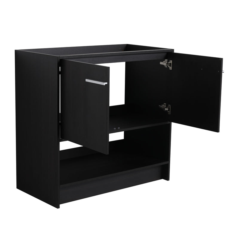 Modern Freestanding Bathroom Vanity With 2 Doors