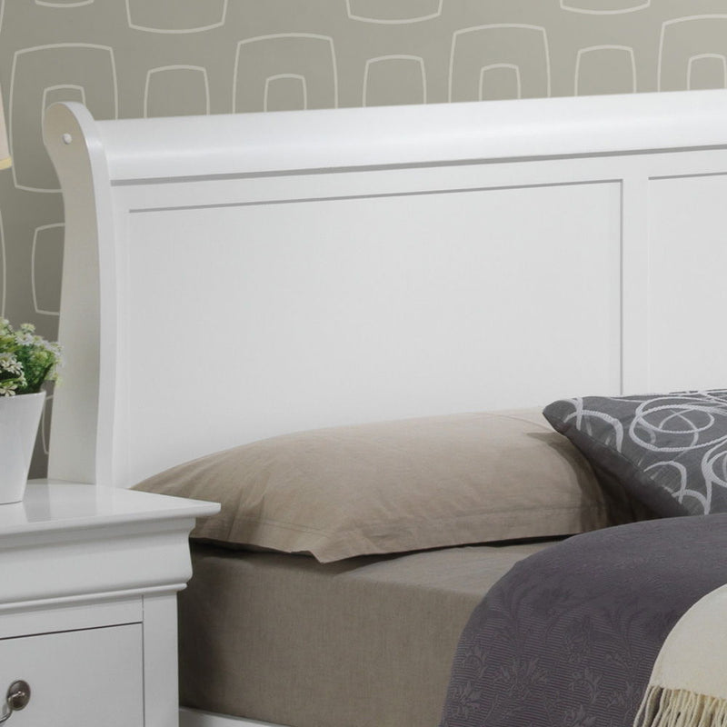 Upholstered Panel Sleigh Bed Design