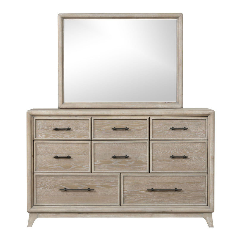 8 Drawers 1 Piece Dresser, Ample Storage Bedroom - Oak